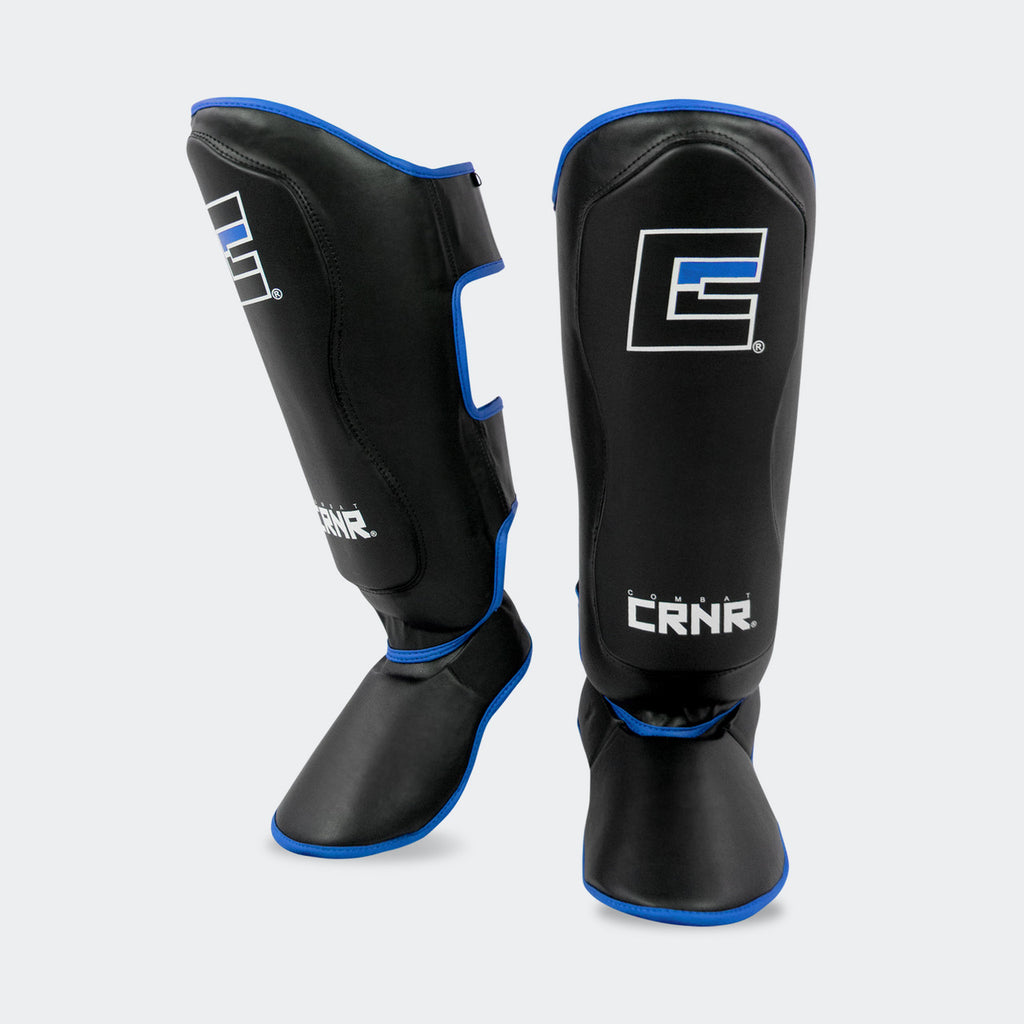 Combat Corner Elite Shin Guards - Blue