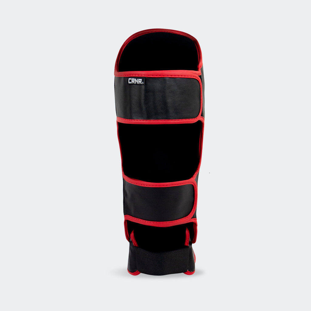 Combat Corner Elite Shin Guards - Red
