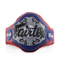 Fairtex Extra Padding Lightweight Belly Pad - Red Belt w Blue Pad