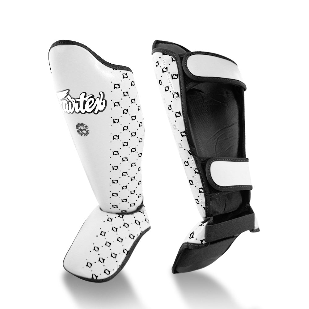 Fairtex SP5 Competition Muay Thai Shin Pads - White