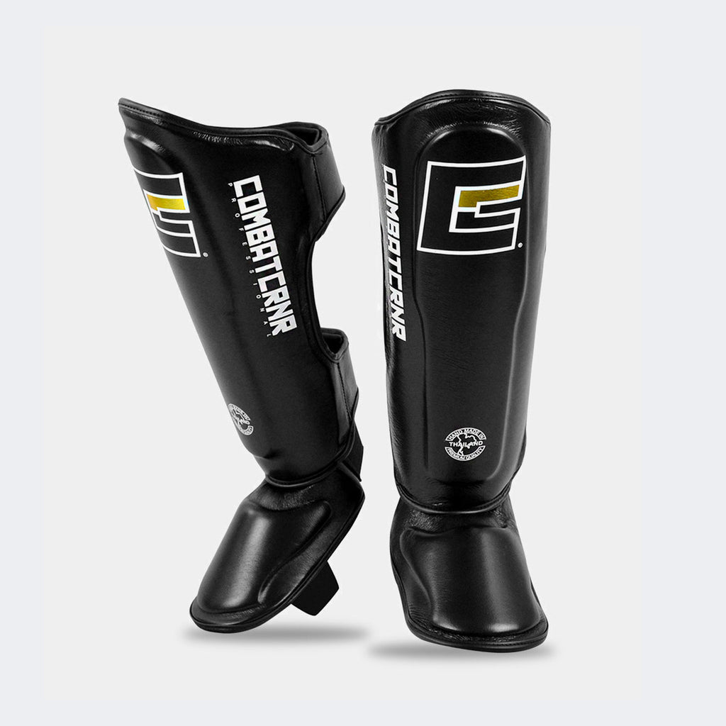 Combat Corner HMIT Shin Guards - Black