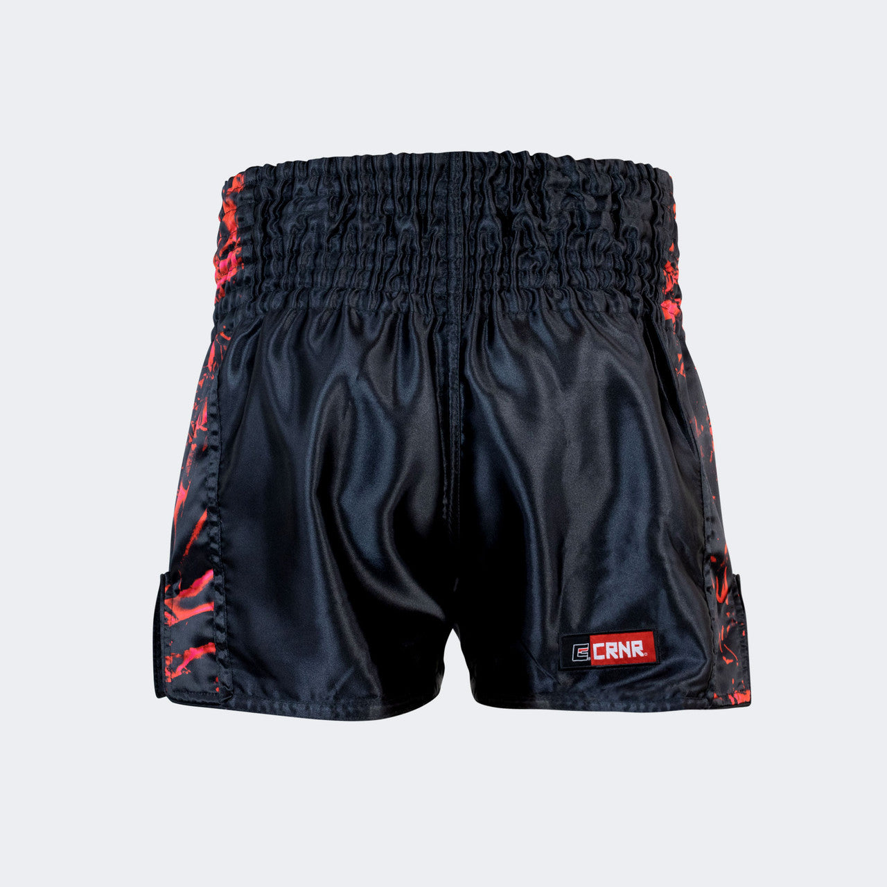 Combat Corner Crush Muay Thai Shorts (Red/Black)
