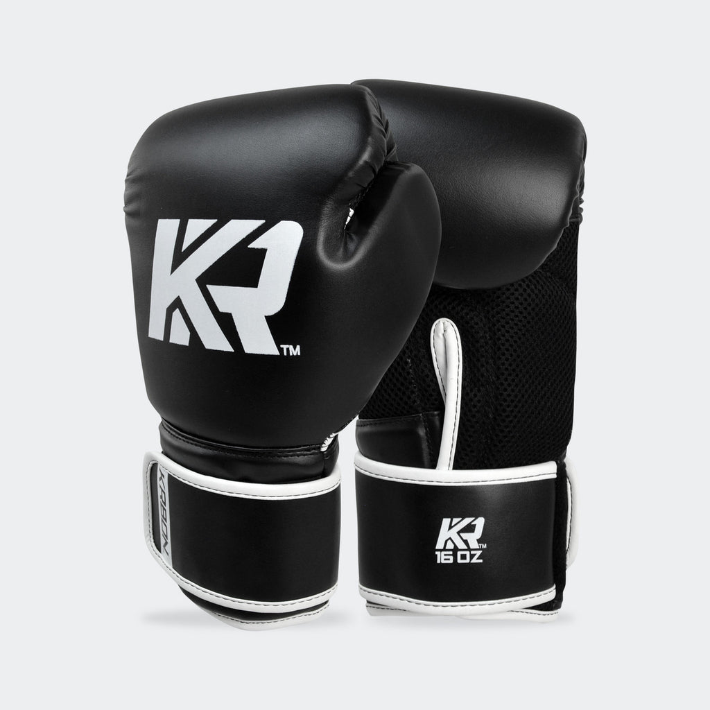 KRBON Boxing Gloves - Black/White