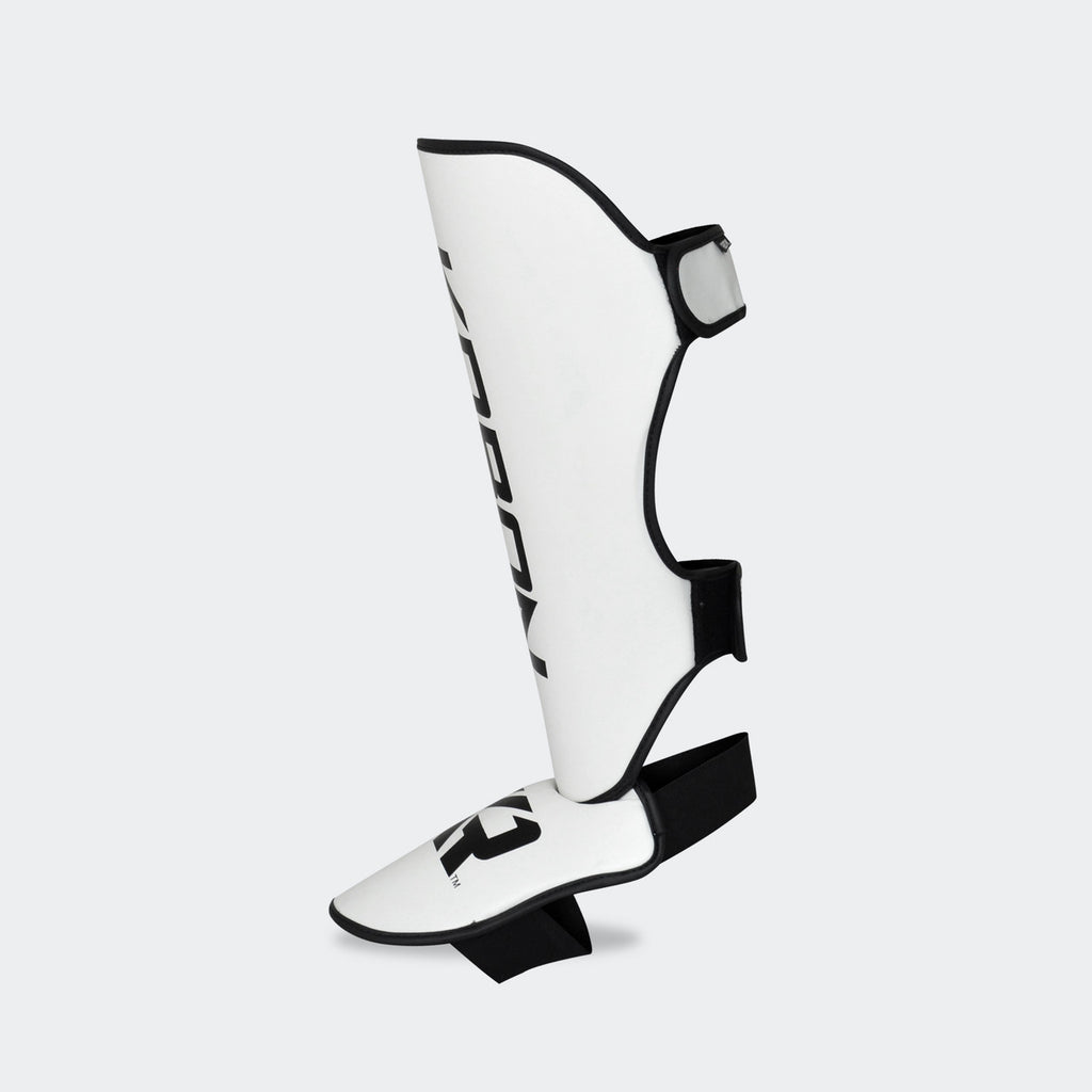 KRBON Shin Guards - White with Black Accents