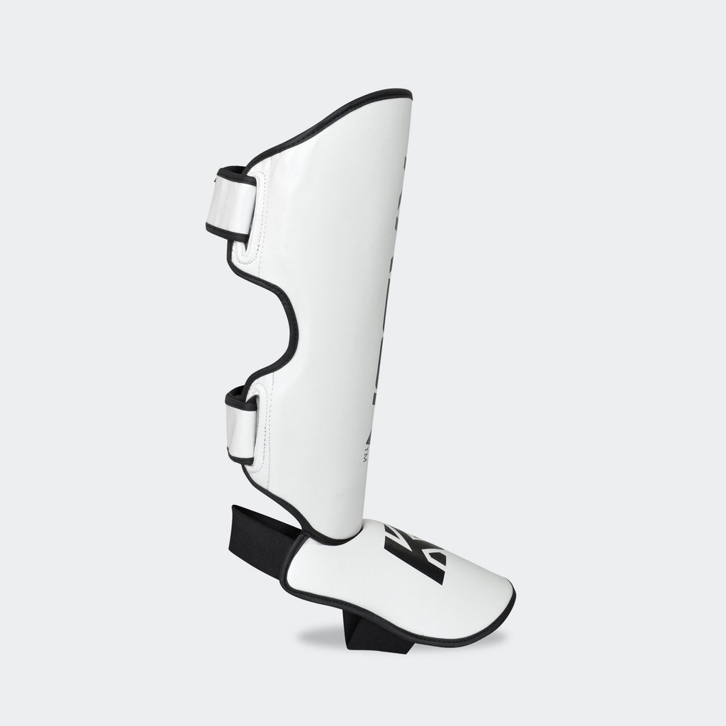 KRBON Shin Guards - White with Black Accents