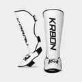 KRBON Shin Guards - White with Black Accents