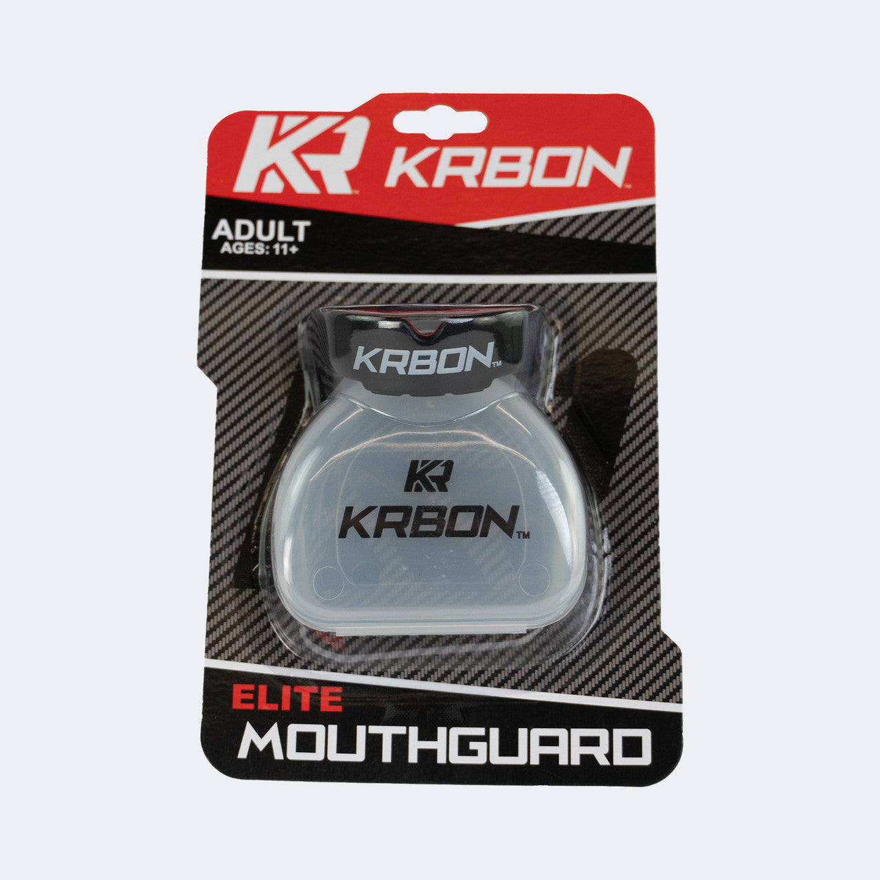 Adult KRBON Elite Series Mouthguard with Case (Black)