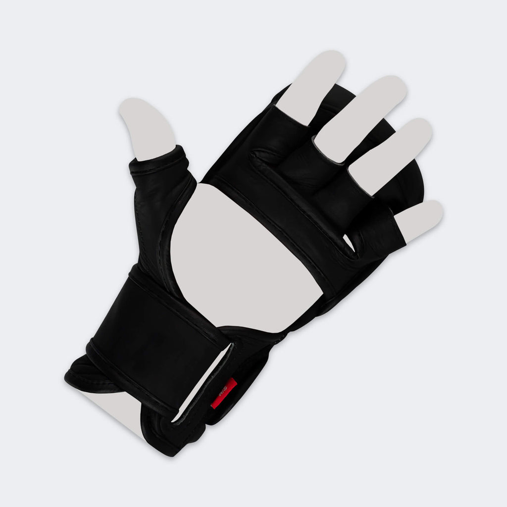 Combat Corner MMA Prime Sparring Leather Gloves - Black