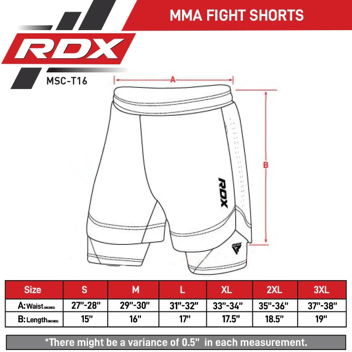 RDX T16 2-in-1 Compression MMA Shorts (Grey)