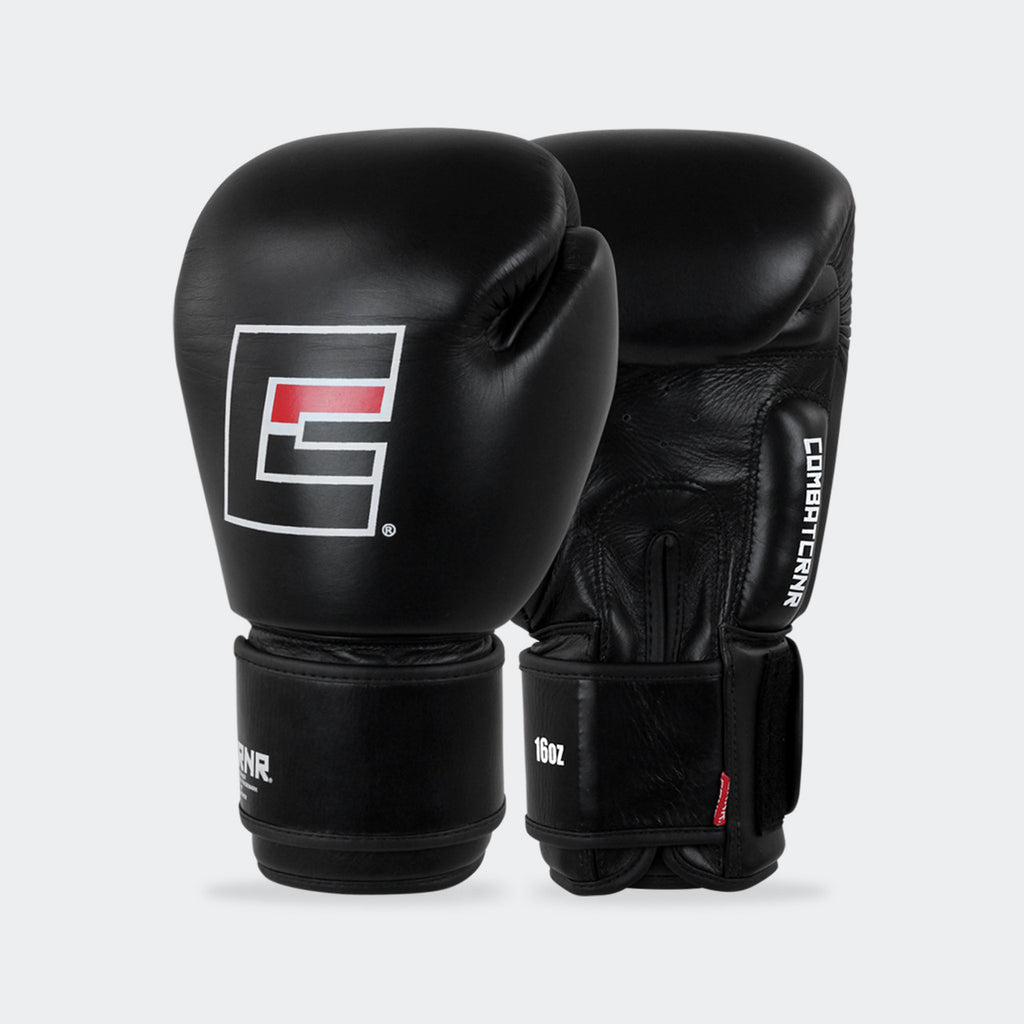 Combat Corner Proper Thai Boxing Gloves - Black