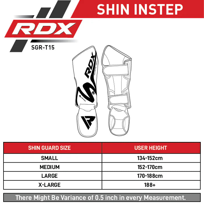 RDX T15 Noir Black Shin Instep Guards