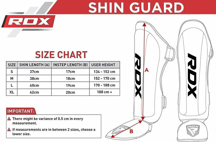 RDX T1 Leather Shin Pad - Blue