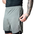 RDX T16 2-in-1 Compression MMA Shorts (Grey)
