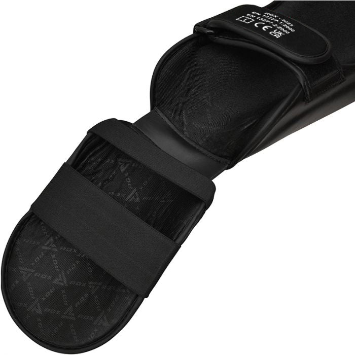 RDX T1 Leather Shin Pad - Black