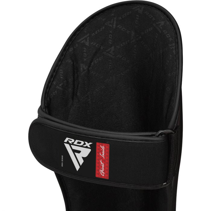 RDX T1 Leather Shin Pad - Black