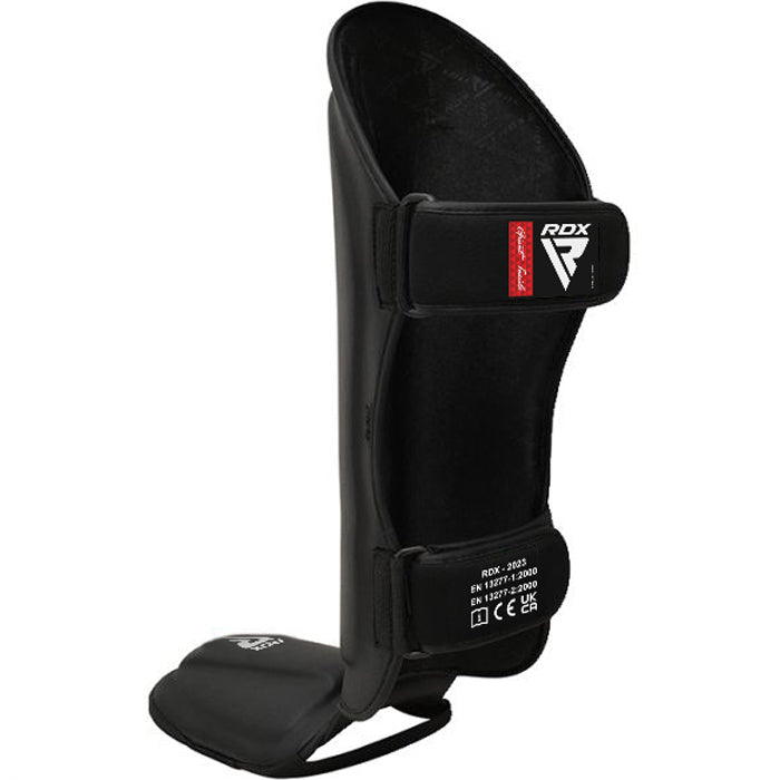 RDX T1 Leather Shin Pad - Black