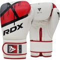 RDX F7 Ego Boxing Gloves - Red and White - 16oz