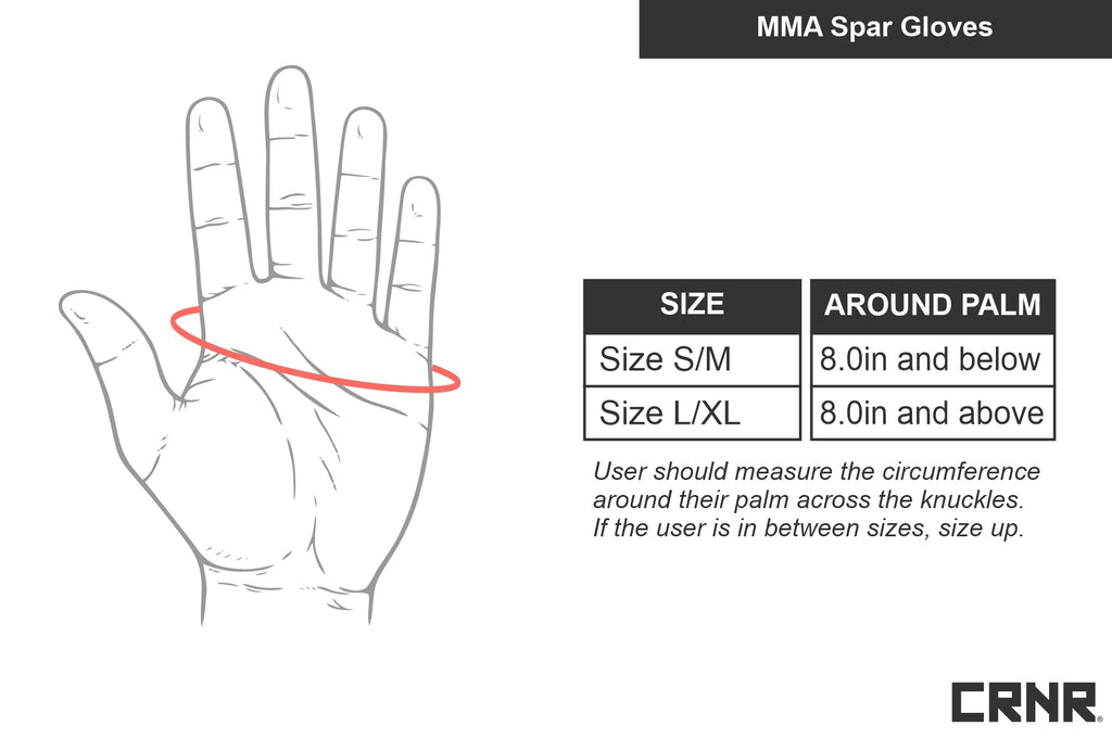 Combat Corner MMA Sparring Gloves - White