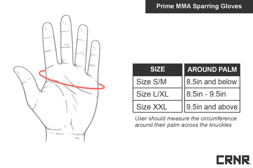 Combat Corner MMA Prime Sparring Leather Gloves - White