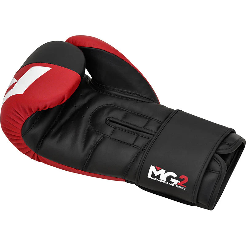 RDX F4 Boxing Sparring Gloves Hook & Loop - Red/Black
