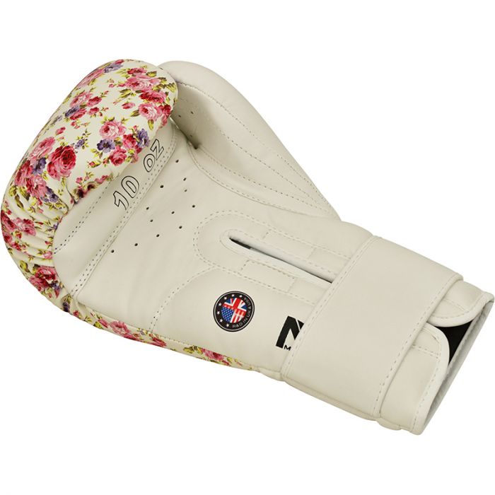 RDX FL6 Floral Boxing Gloves - White
