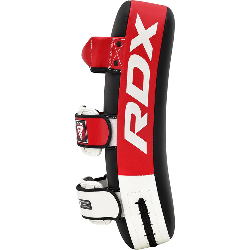 RDX T1 Curved Thai Kick Pad Pair - RED/BLACK