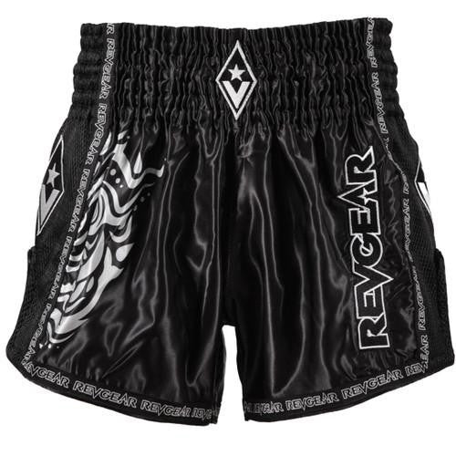 Revgear Legends Thai Shorts - Demon (Black/Silver)