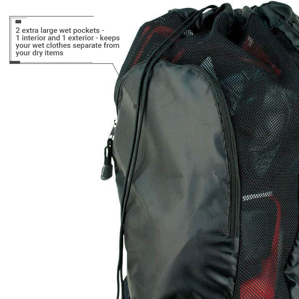 Revgear Mesh Backpack - Lightweight, Breathable Backpack