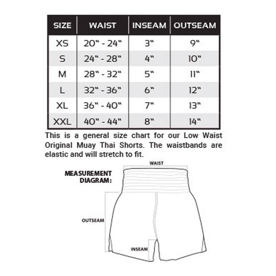 Revgear Thai Original Low Waist Short - Black