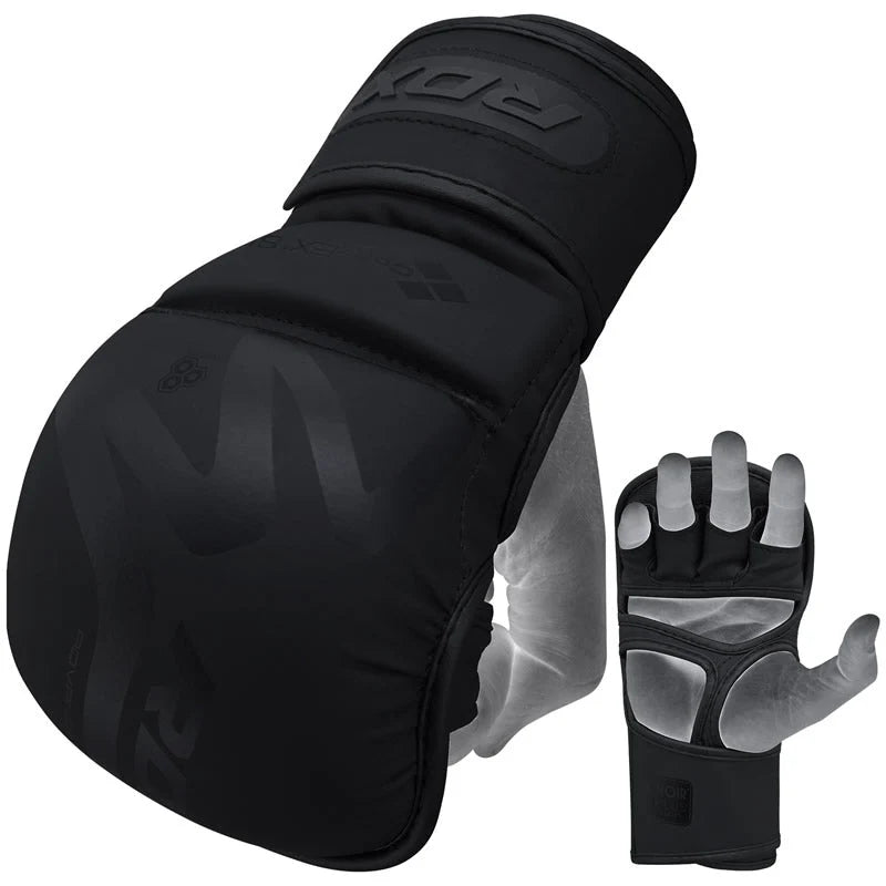 RDX T15 Noir Hybrid Mma Grappling Gloves