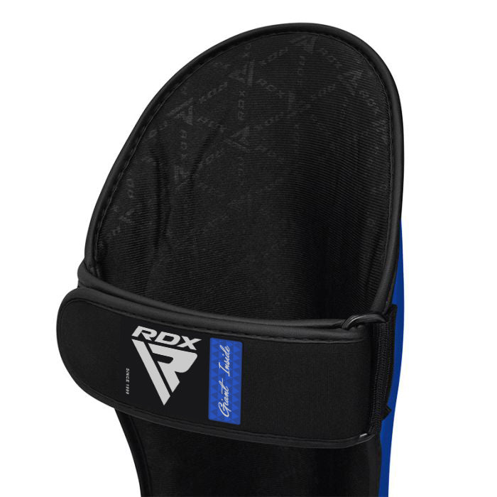 RDX T1 Leather Shin Pad - Blue