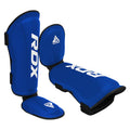 RDX T1 Leather Shin Pad - Blue